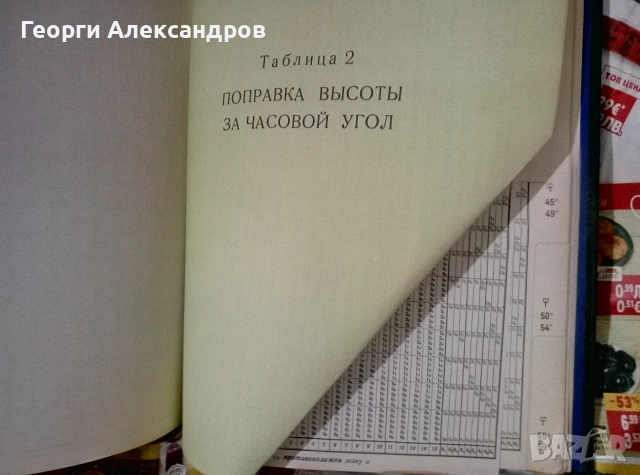 Высоты и азимуты светил (ВАС-58) Том III для широт 40°–59° - 1962г ВОЕНЕН ФЛОТ СССР Морска НАВИГАЦИЯ, снимка 8 - Специализирана литература - 55041789
