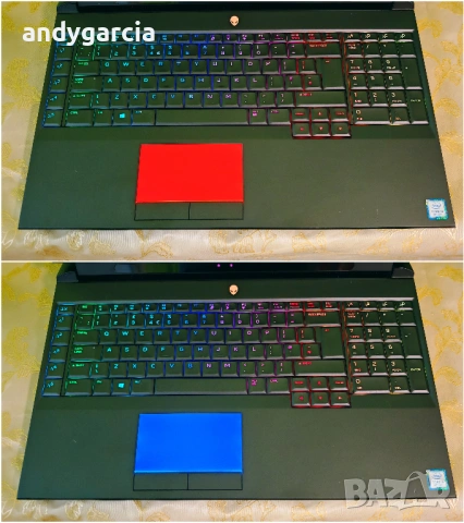 NVidia RTX 2080 8GB 190W/Core i9 - 9900K/16GB RAM/256GB SSD+1TB/17.3 144hz IPS/Dell Alienware AREA51, снимка 12 - Лаптопи за игри - 54741978