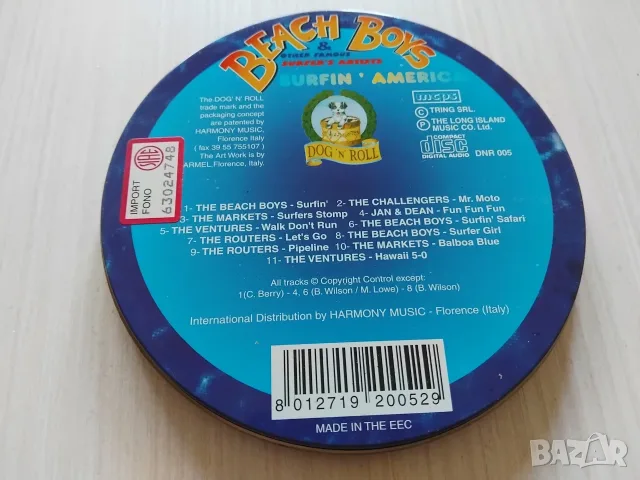 Beach Boys other famous artists Surfin' America - оригинален диск специално издание в метален бокс, снимка 3 - CD дискове - 55381139