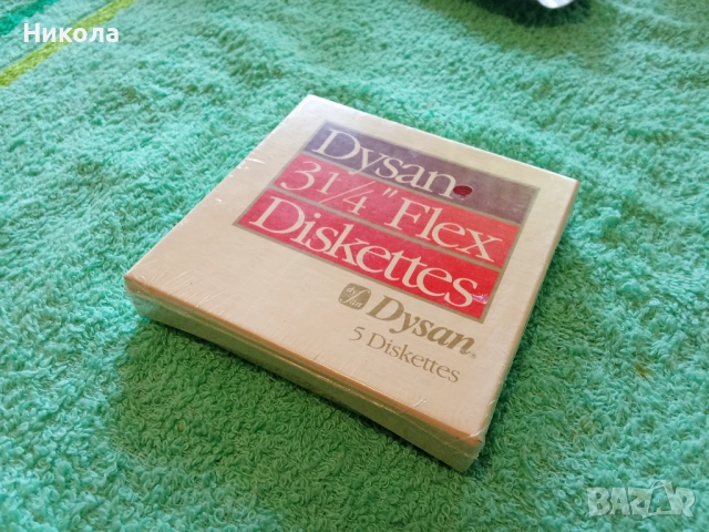 Dysan 3,25 инча дискети в запечатана кутия - Само за колекционери , снимка 3 - Антикварни и старинни предмети - 53959919