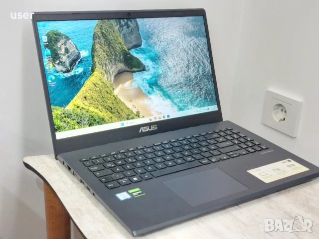 8GB RAM GTX 1050 512GB SSD Core i5-8300H 15.6" FULL HD геймърски лаптоп Asus Vivobook F571GD