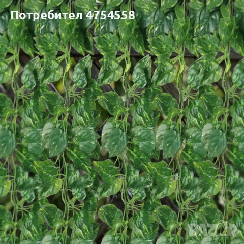 Изкуствен жив плет от бръшлян 1.5 x 3 м – UV устойчив, плътна зелена стена за балкон и ограда, снимка 10 - Декорация за дома - 54158756
