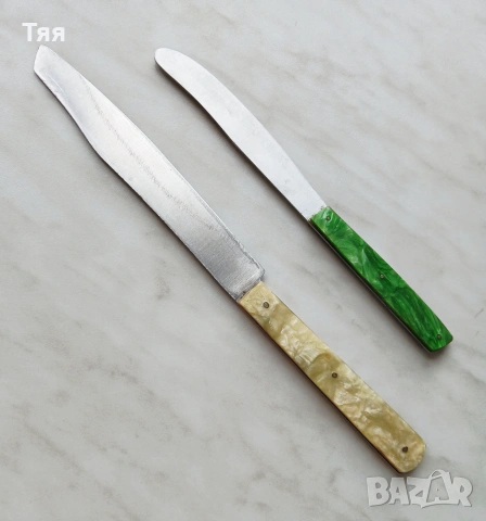 Български ножове със седефени дръжки 