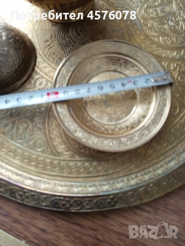 бронзов сервиз масивен, снимка 6 - Антикварни и старинни предмети - 54111999