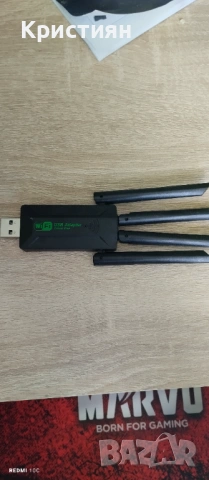 WiFi USB Adapter с 4 антени – Driver Free, снимка 3 - Друга електроника - 54902340