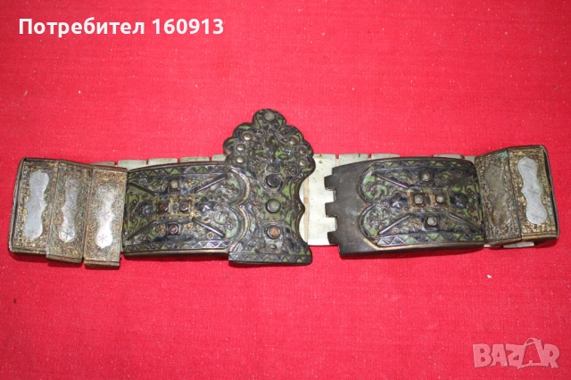 Възрожденски сребърен Дедеагач колан пафта накит за носия., снимка 13 - Антикварни и старинни предмети - 54224867