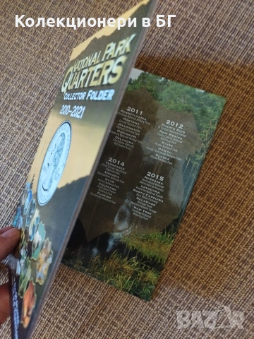 ЧИСТО НОВ АЛБУМ "NATIONAL PARK QUARTERS", снимка 2 - Нумизматика и бонистика - 55220655