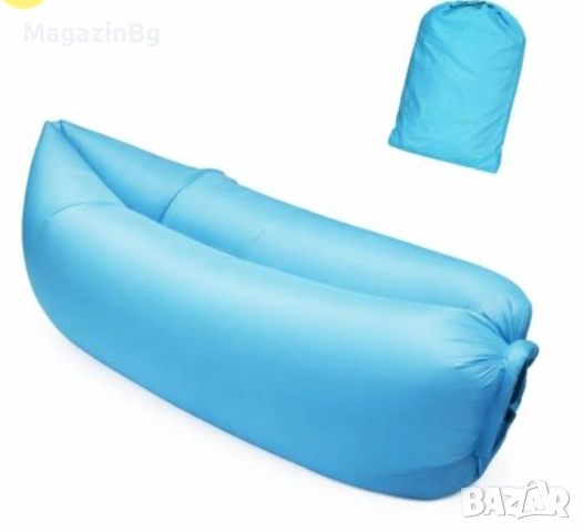 Въздушно легло bubble bed, 230х70 см за къмпинг море градина , снимка 3 - Надуваеми легла - 54331898