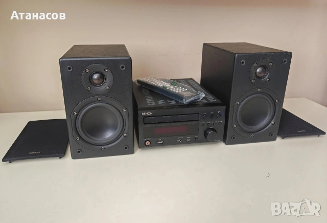 Denon RCD M 37 с дистанционно и тонколони SC M37 