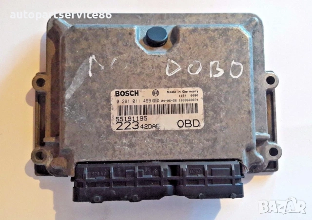 Електронен блок за управление (ECU) за Fiat Doblo 1.9 JTD 0281011499 55191195