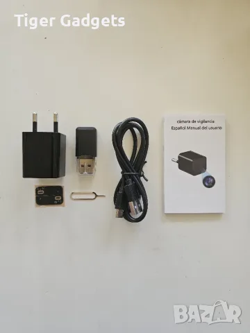 WiFi адаптер-зарядно USB-C с вградена Full HD 1080P камера и детекция на движение