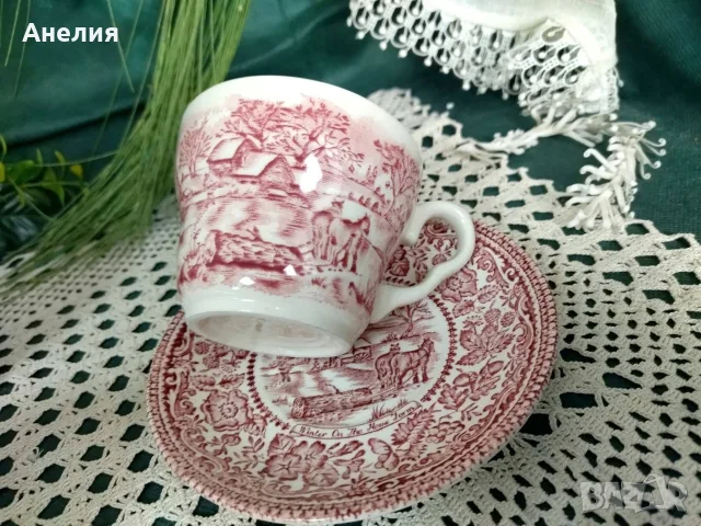Англия в червено чашки и подложни чиниики, снимка 11 - Чаши - 55481126