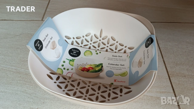 Spice & Soul Sieb - Set / Colander Set екодер., снимка 3 - Аксесоари за кухня - 37923903