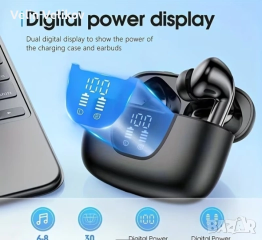 Безжични Bluetooth 5.4 слушалки подходящи за използване с телефони, лаптопи и компютри., снимка 4 - Bluetooth слушалки - 54582270