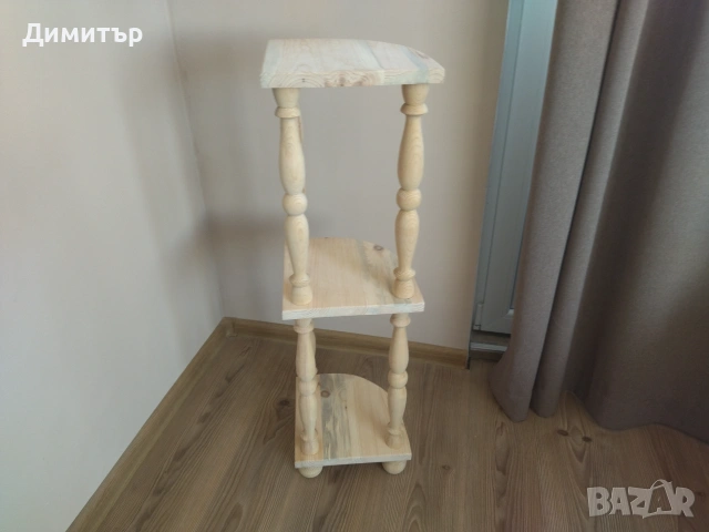 Ръчно изработена ъглова етажерка !!!, снимка 8 - Етажерки - 55086582