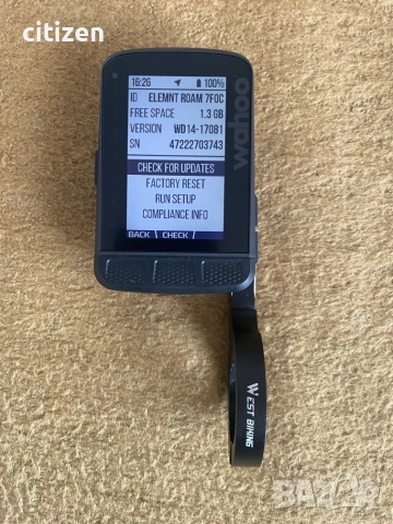 Wahoo ELEMNT ROAM V1 GPS Bike Computer WFCC4, снимка 4 - Аксесоари за велосипеди - 55190058