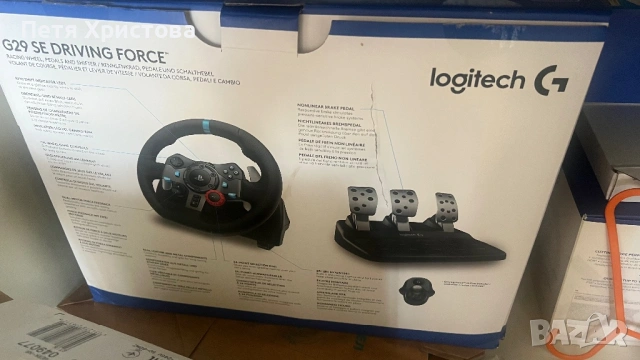 Комплект Logitech G29 Racing Weel + Shifter в гаранция до 28.12.27г.