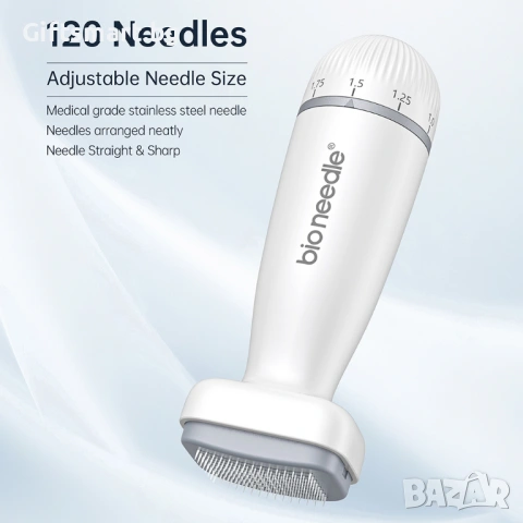 Продукт за грижа за лицето Derma Stamp - Bio Needle, 120 игли, регулируема дълбочина 0.5-2.0 mm, за , снимка 10 - Козметика за лице - 54658610