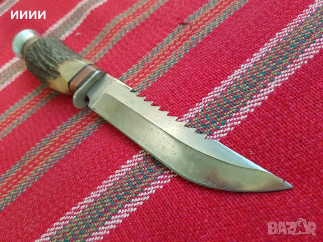 Немски нож с трион , снимка 3 - Антикварни и старинни предмети - 54313613