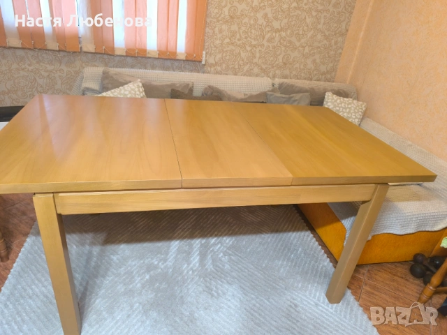 Трапезна маса от масивен дървен материал, снимка 3 - Маси - 54082583