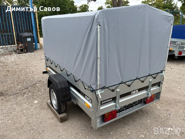 Туристическо ремарке MARTZ PREMIUM 201R с брезент и шпригли Н-110 С РЕСЬОРИ И АМОРТИСЬОРИ, снимка 7 - Ремаркета - 55394867