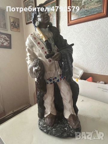 Скулптури на индианци за декорация, снимка 3 - Декорация за дома - 54127551