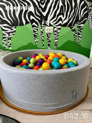 Басейн с топки, KiddyMoon, 90x30cm, 300 топки