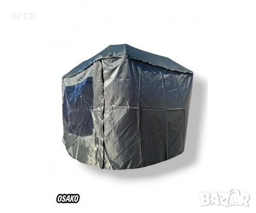 Чадър с тента OSAKO YS88010 3м квадратен със стени защита за риболов, снимка 2 - Такъми - 54394829