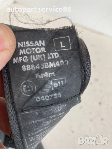 Заден ляв предпазен колан за Nissan Almera N16 1.5 DCI (2006) 88845-BM400, снимка 2 - Части - 54333008