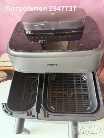 Двоен фритюрник с горещ въздух и пара Philips Airfryer Series 5000 , снимка 2 - Фритюрници - 55665379