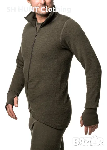 Woolpower Full Zip Jacket 70% Merino Wool размер M / L за лов термо горница 70% Мерино вълна - 2925, снимка 3 - Екипировка - 55675756