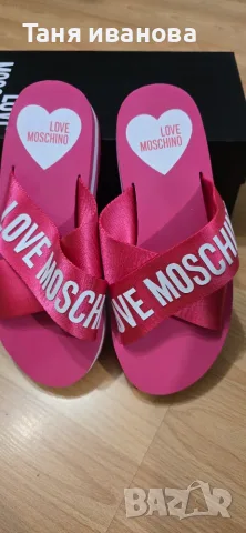 Love Moschino 38-дамски чехли, снимка 7 - Чехли - 55643644