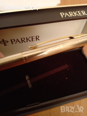 Позлатен химикал PARKER Made in USA, снимка 7 - Антикварни и старинни предмети - 54896896