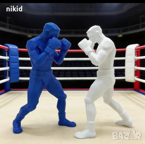 3D Боксьор статуетка фирурка топер и украса за торта декор 