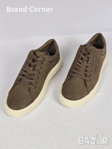 Мъжки сникърси JOOP! от естествена кожа (набук) – Кафяви