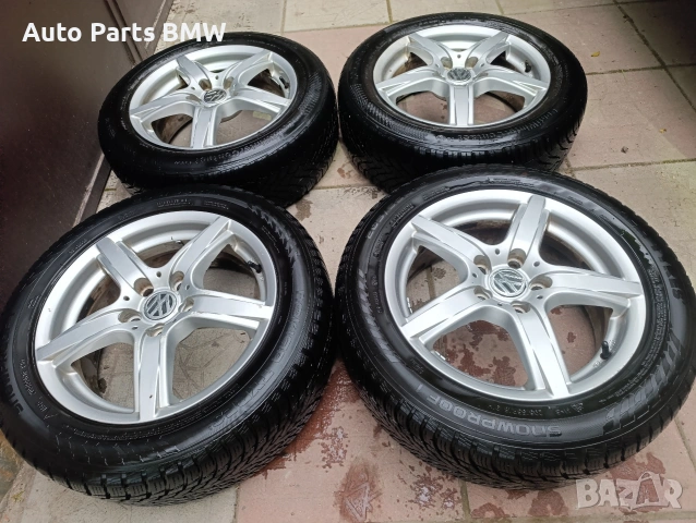 Джанти VW Audi 16 цола 5х112 с гуми 205 55 16, снимка 2 - Гуми и джанти - 54610877