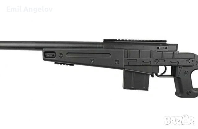 Продава се Airsoft реплика снайпер Swiss Arms SAS 08 Spring - Black - Cybergun/Well, снимка 8 - Бойно оръжие - 54500498