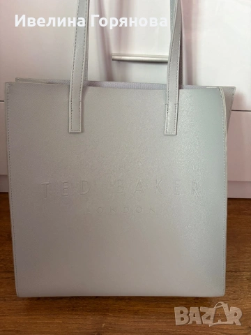 Оригинална чанта Ted Baker London Tote bag – светлосива , снимка 2 - Чанти - 54385440