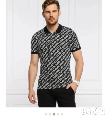 Страхотна мъжка тениска CALVIN KLEIN размер L / XL ,слим фит , снимка 2 - Тениски - 54861334