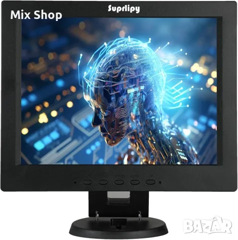 Нов 12-инчов цветен TFT LCD монитор за видеонаблюдение (CCTV) с резолюция 800x600 съотношение 4:3 