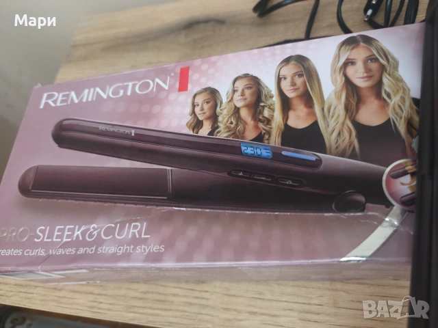 Преса за коса Remington Sleek curl , снимка 2 - Преси за коса - 55085997