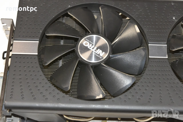 Sapphire Nitro + Radeon RX 580 8GD5 Видео карта 8 GB топ изпълнение, снимка 2 - Видеокарти - 55130424