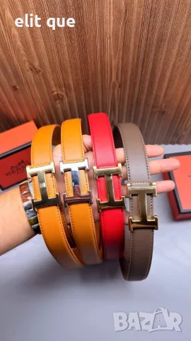 колани от естествена кожа в кутия hermes , снимка 3 - Колани - 55377028