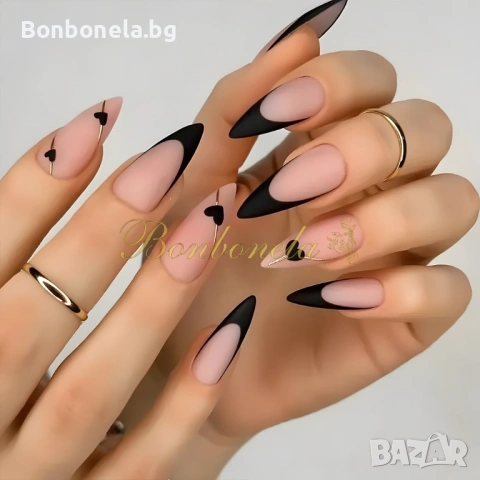 Самозалепващи изкуствени нокти Press On Nails, снимка 14 - Продукти за маникюр - 53033369