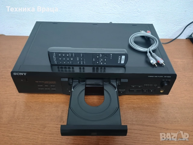 CD плеър Sony CDP-XE530 с оригинално дистанционно. Изпращам видео. , снимка 2 - Аудиосистеми - 55187532
