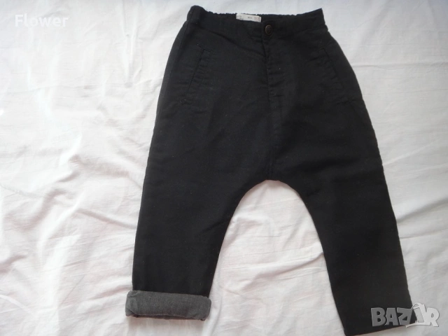 Детски/бебешки черен панталон за момче/момиче Zara, размер 92, за 2 годишно, снимка 9 - Панталони и долнища за бебе - 54618194