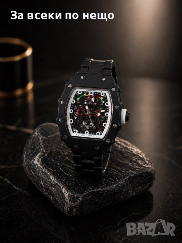 Richard Mille Мъжки Луксозен Часовник С Кварцов Механизъм С Кутия Код Gentlemen Legacy67