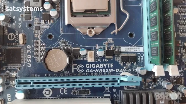 Дънна платка Gigabyte GA-HA65M-D2H-B3 Socket LGA1155 CPU+FAN, снимка 3 - Дънни платки - 55676562