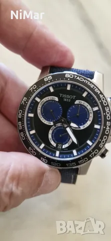 Мъжки кварцов часовник Tissot Supersport Chrono Blue, снимка 10 - Мъжки - 54164945