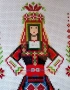 Шевица "Лазарка със стомни" в рамка, снимка 3